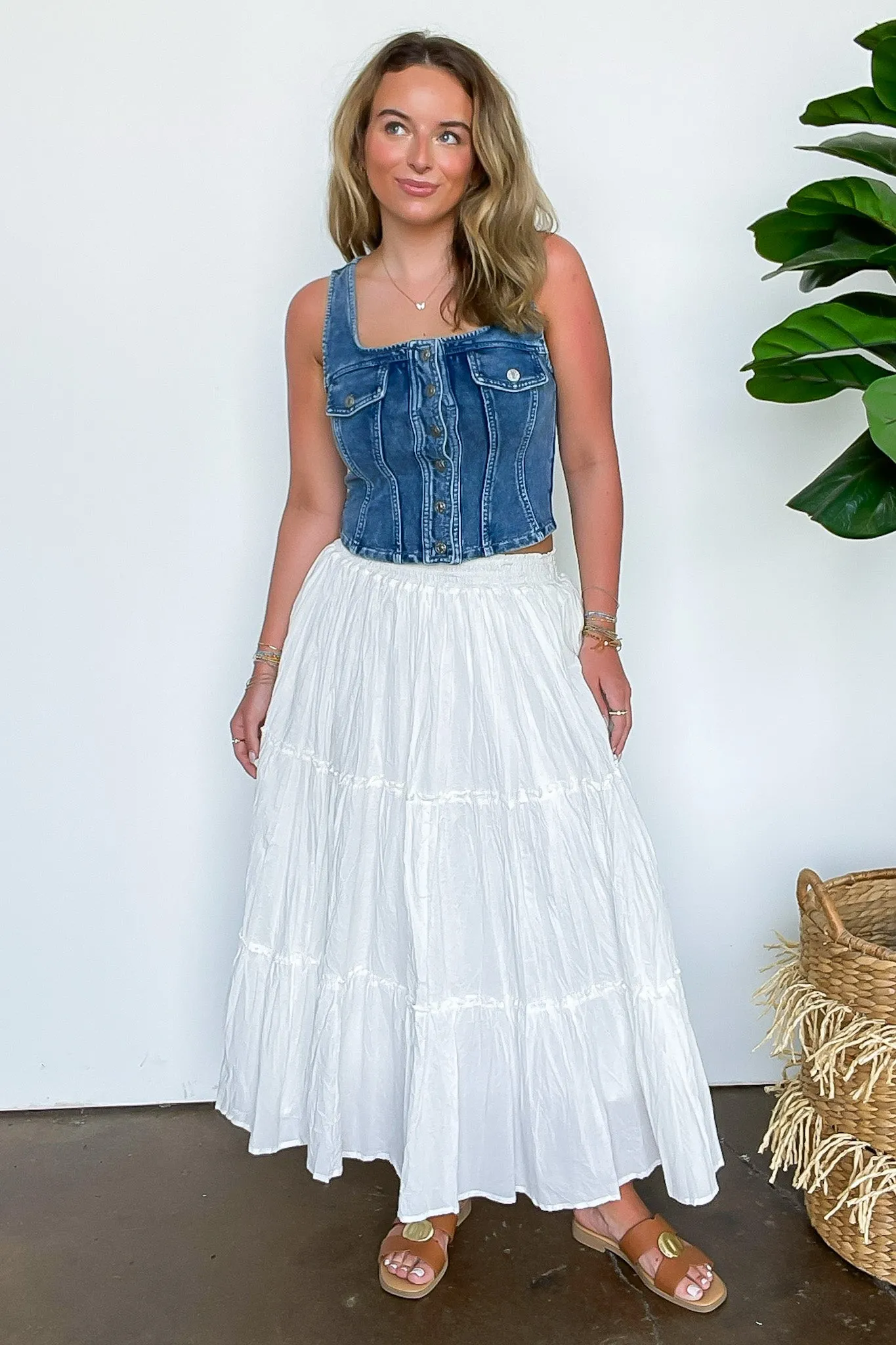 Coveted Appeal Button Down Denim Vest