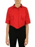 Cropped Corseted Shirt