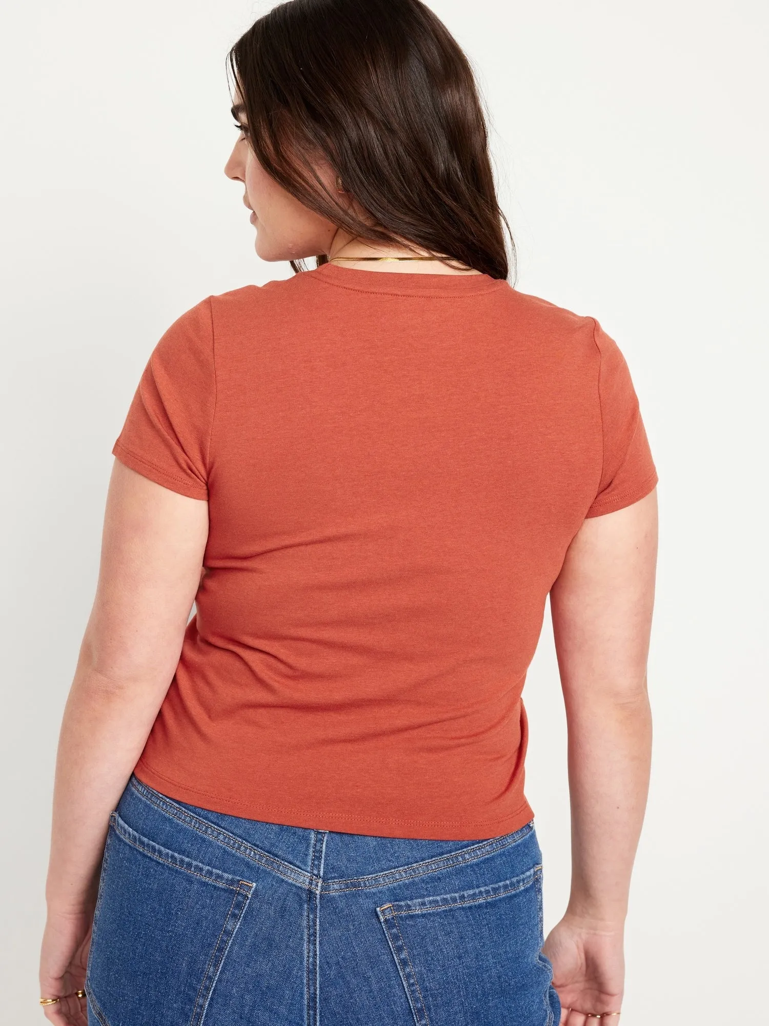 Cropped Slim-Fit T-Shirt for Women
