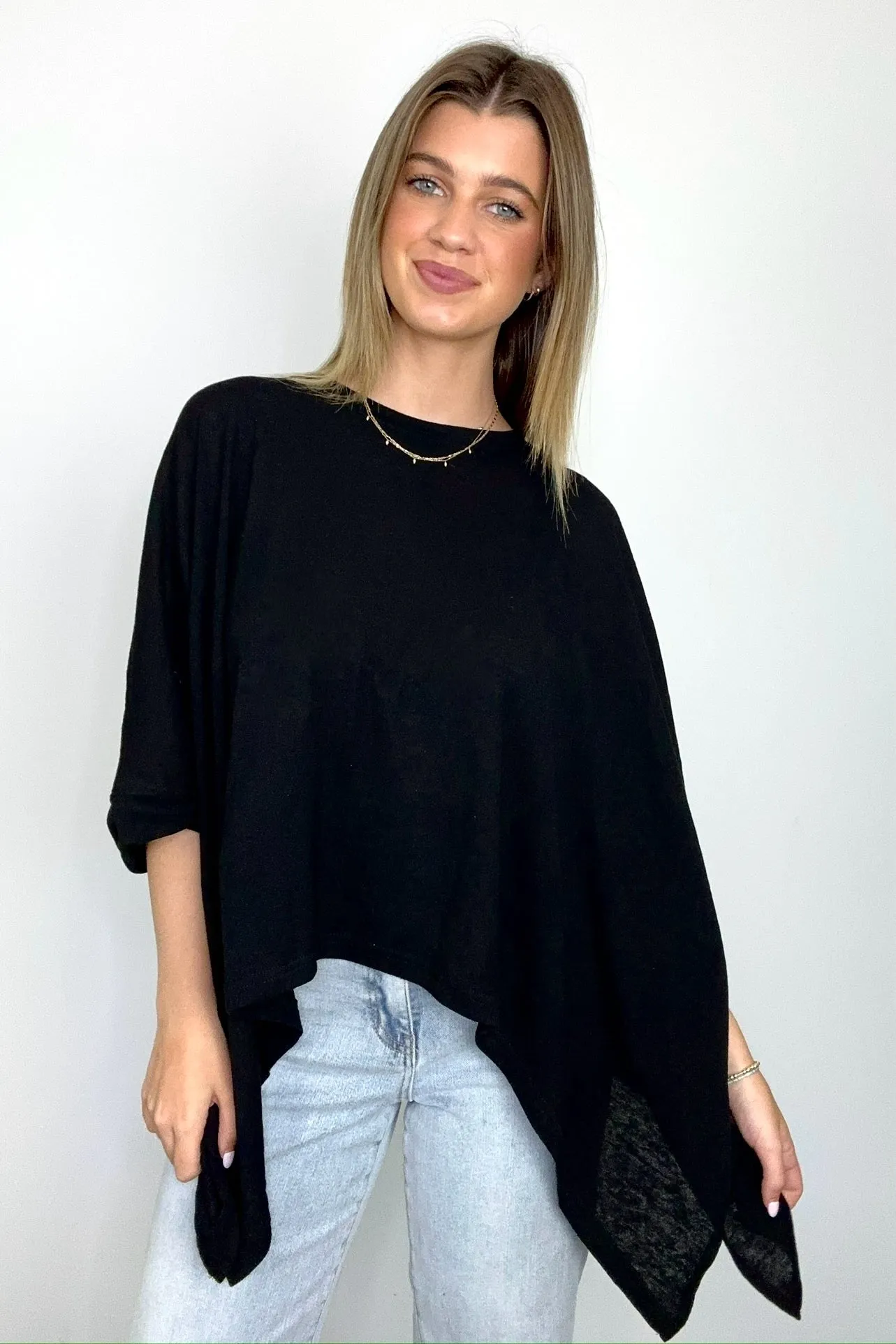 Daphney Drop Shoulder Batwing Sleeve Top - BACK IN STOCK