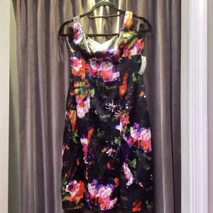 David Meister Floral Print Tank Dress DRESSES 6