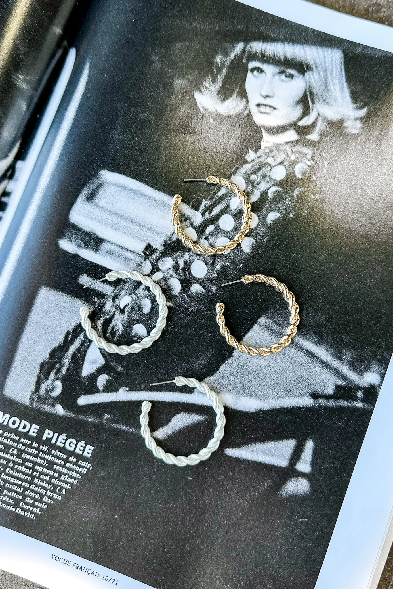 Daylight Darling Twist Hoop Earrings