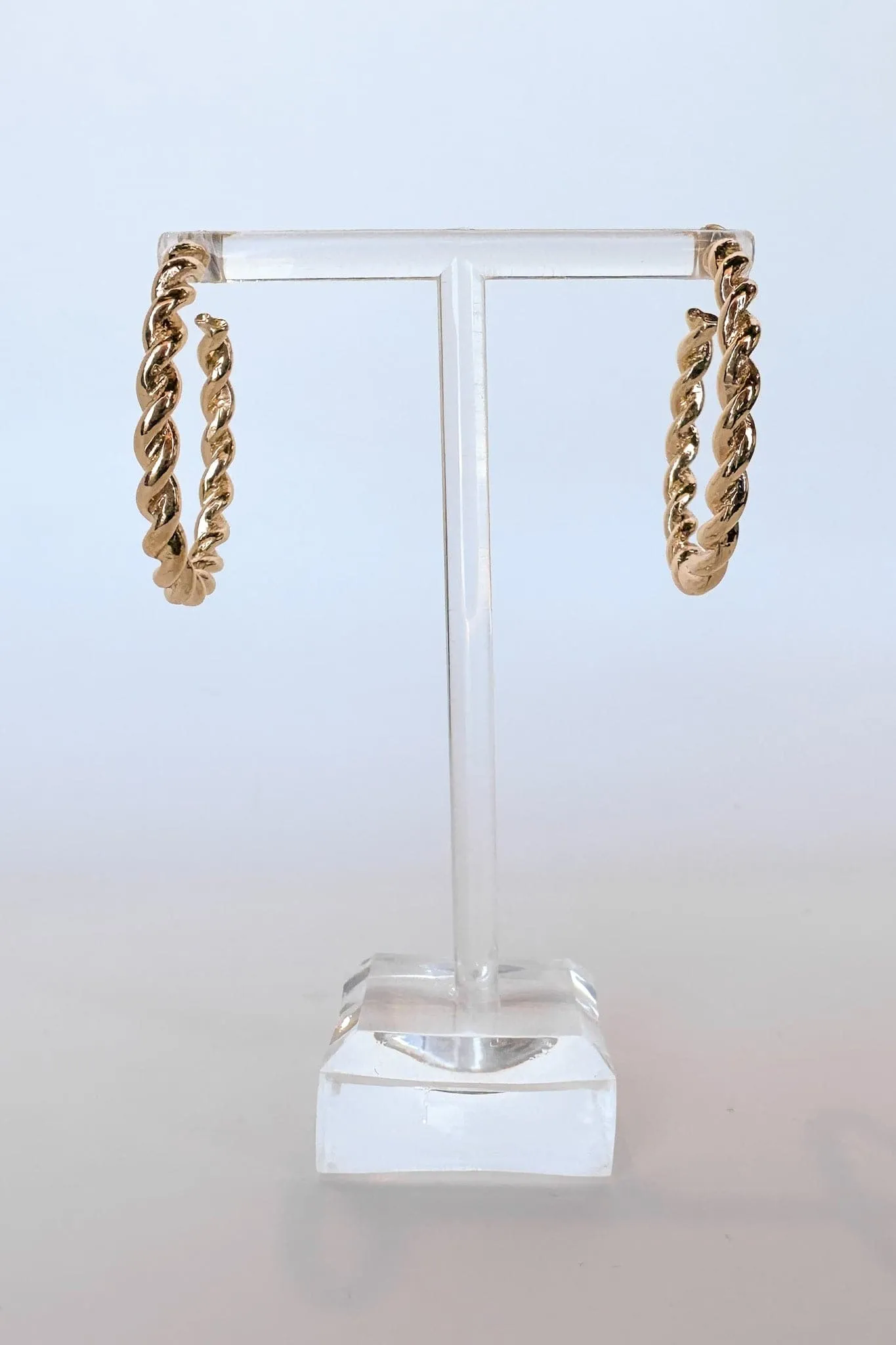 Daylight Darling Twist Hoop Earrings
