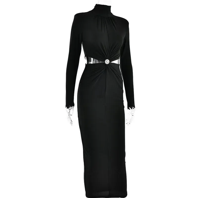 Elegant Longsleeve Bodycon Party Evening Dress Anna Kay Co