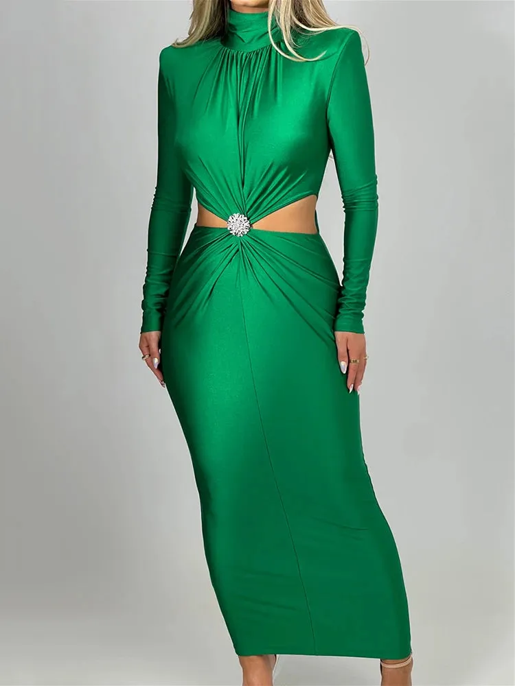Elegant Longsleeve Bodycon Party Evening Dress Anna Kay Co