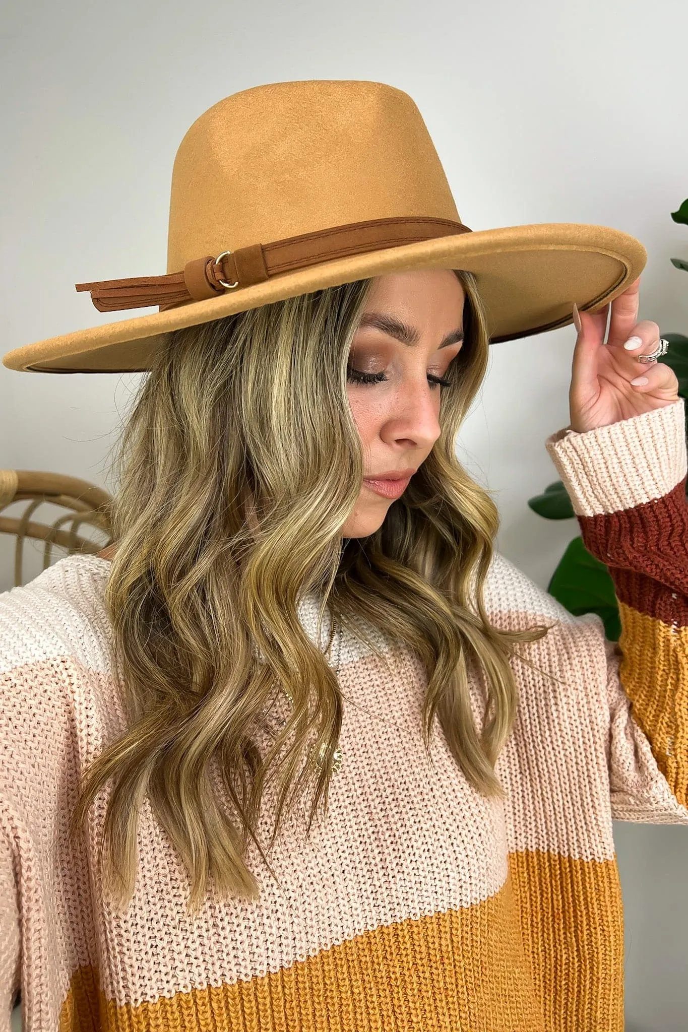 Elevated Choice Wide Brim Panama Fedora Hat - FINAL SALE
