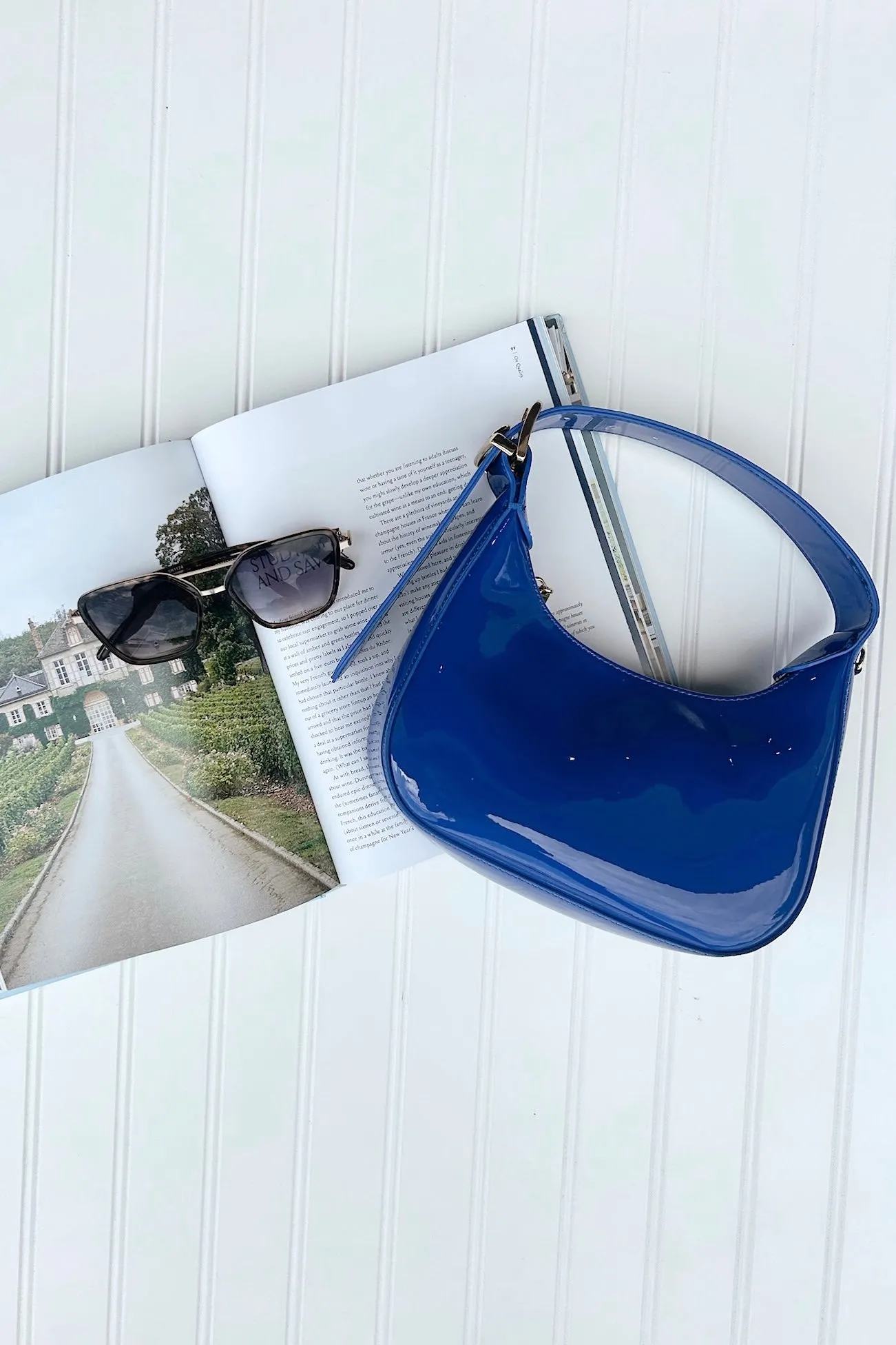 Enviable Pick Enamel Hobo Crossbody Handbag