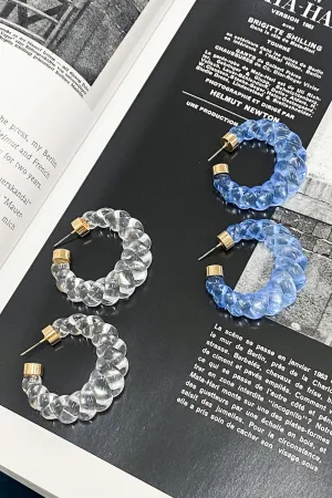 Envy Me Acrylic Bubble Hoop Earrings - FINAL SALE