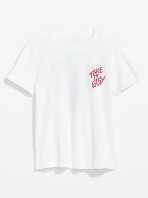 EveryWear Slub-Knit Graphic T-Shirt for Women