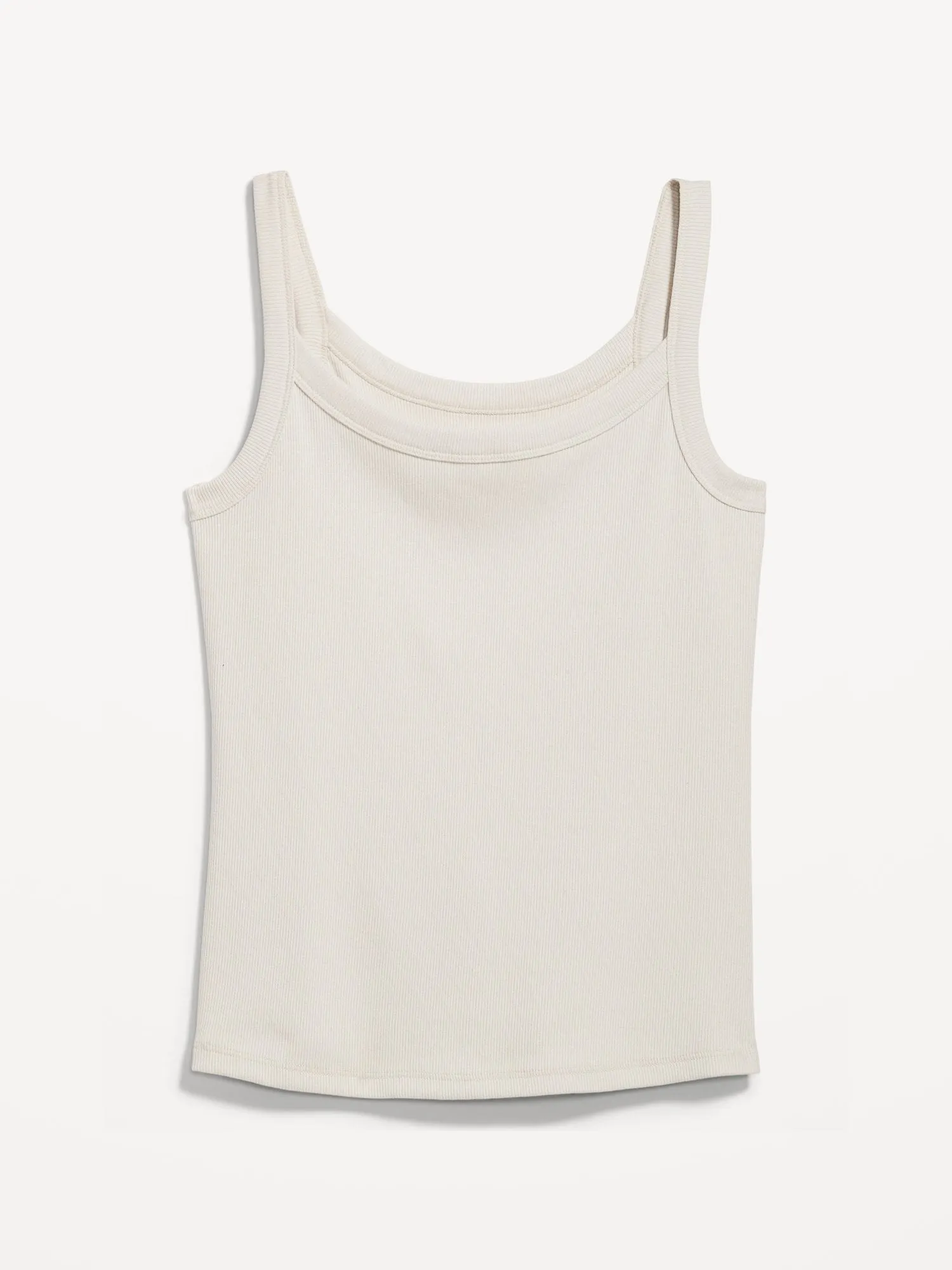 Fitted Rib-Knit Tank Top for Women