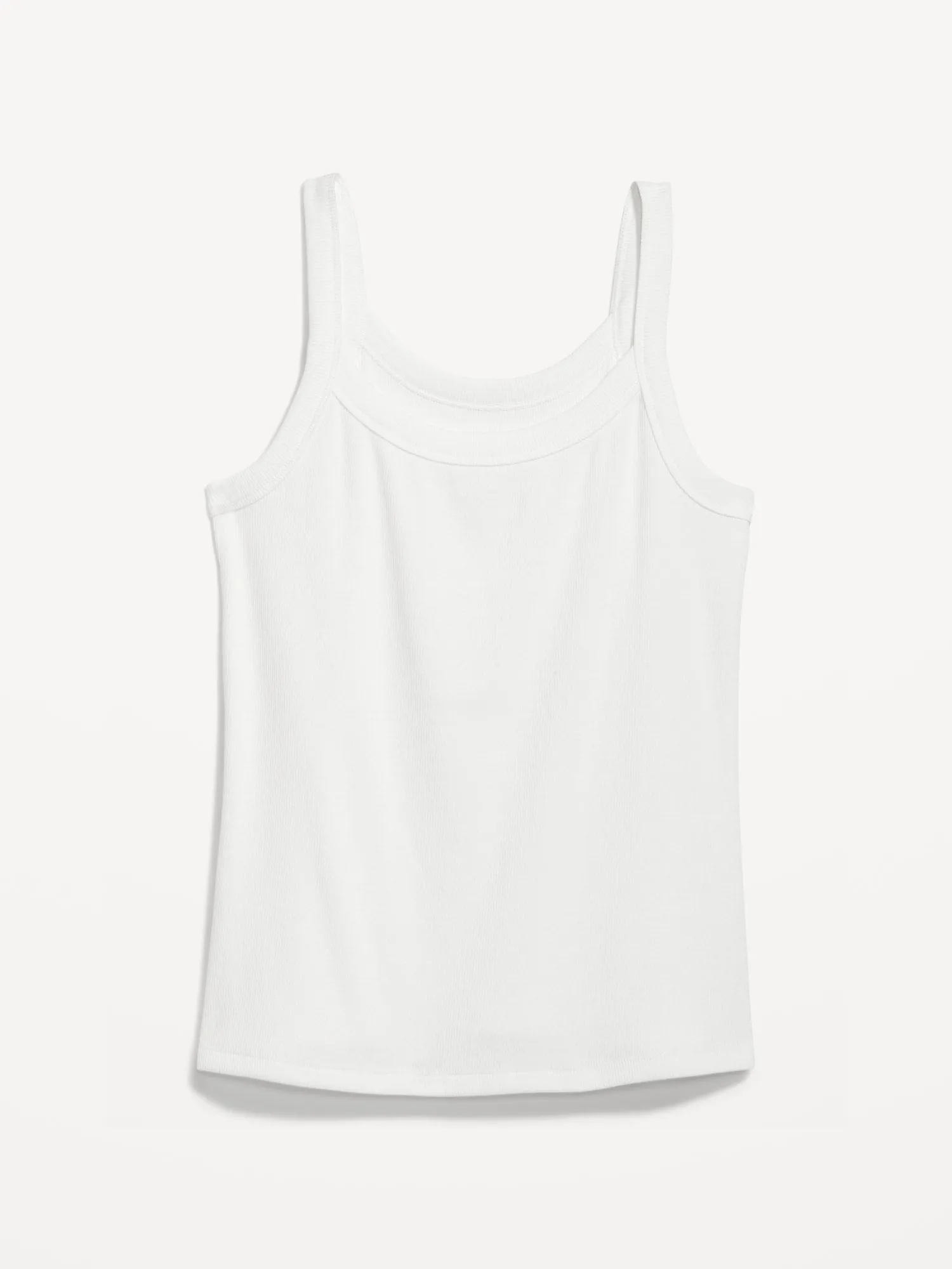 Fitted Rib-Knit Tank Top for Women