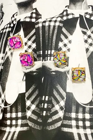 Flutter and Fly Butterfly Stud Earrings