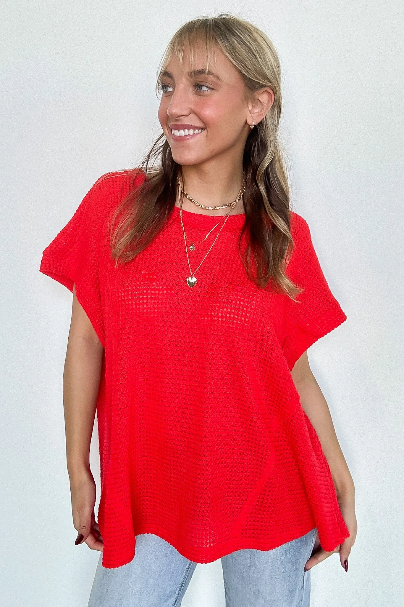 Free Flow Raw Edge Knit Top - BACK IN STOCK
