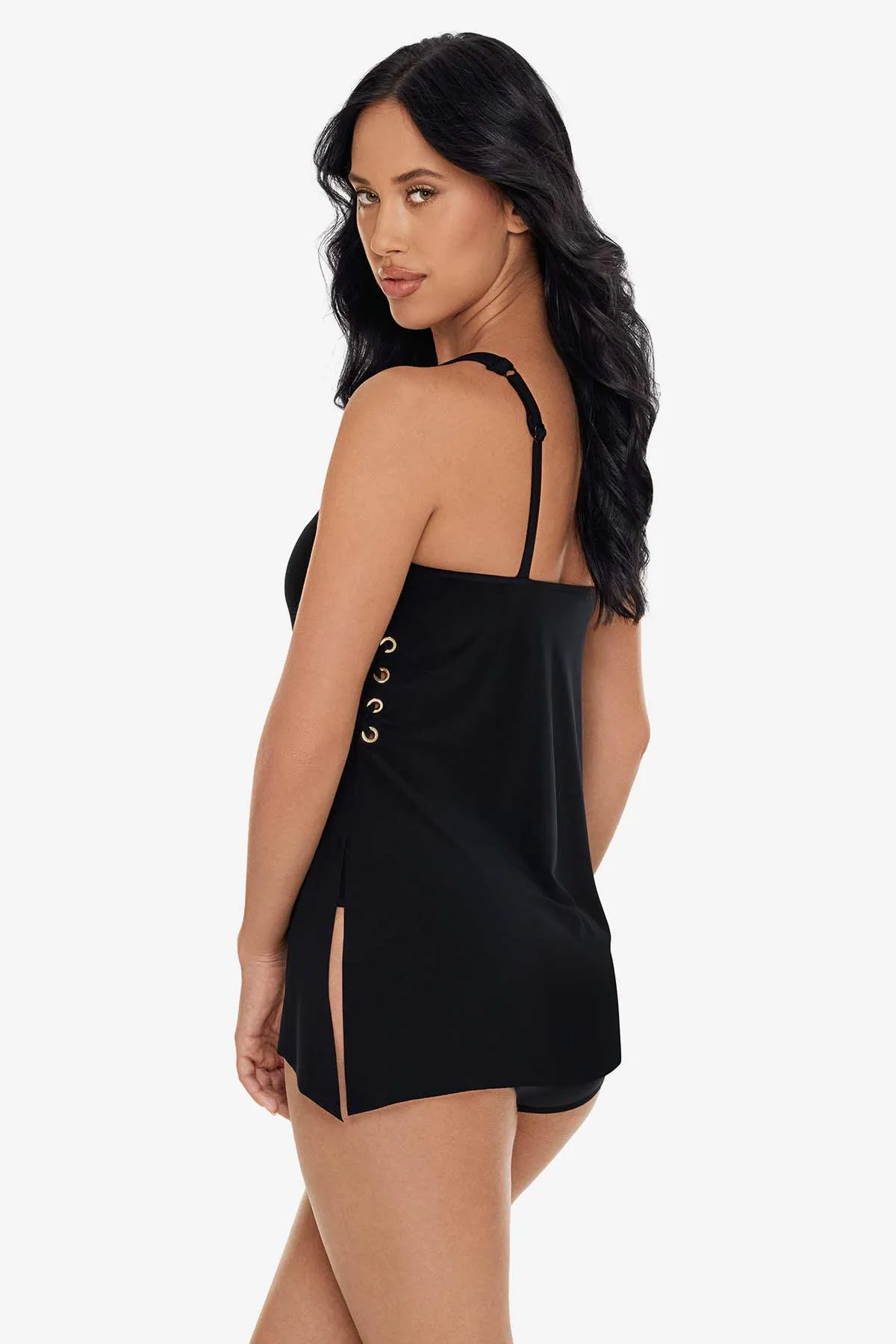 Gabriella Tankini Top in Hoops