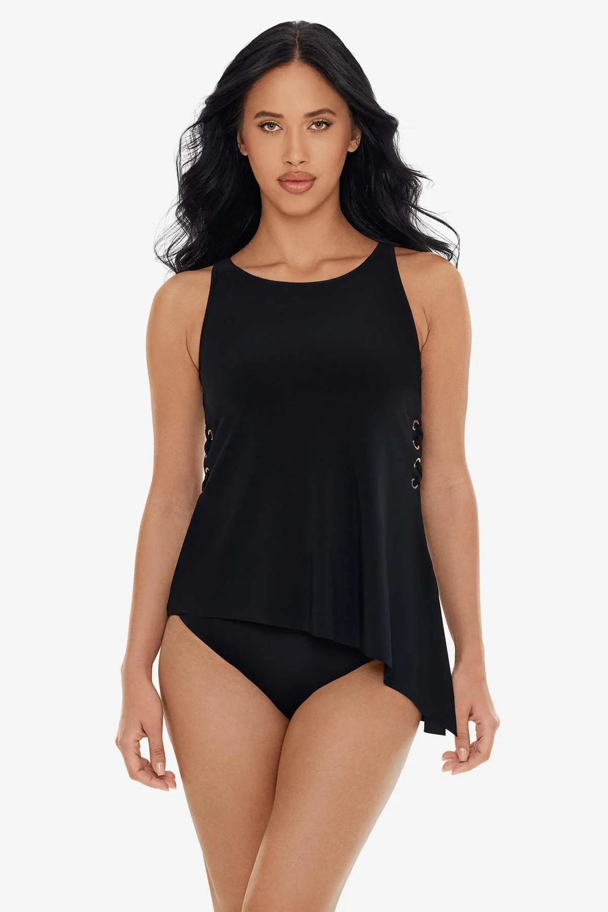 Gabriella Tankini Top in Hoops