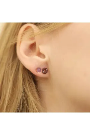 Glazed Donut Mismatched Studs