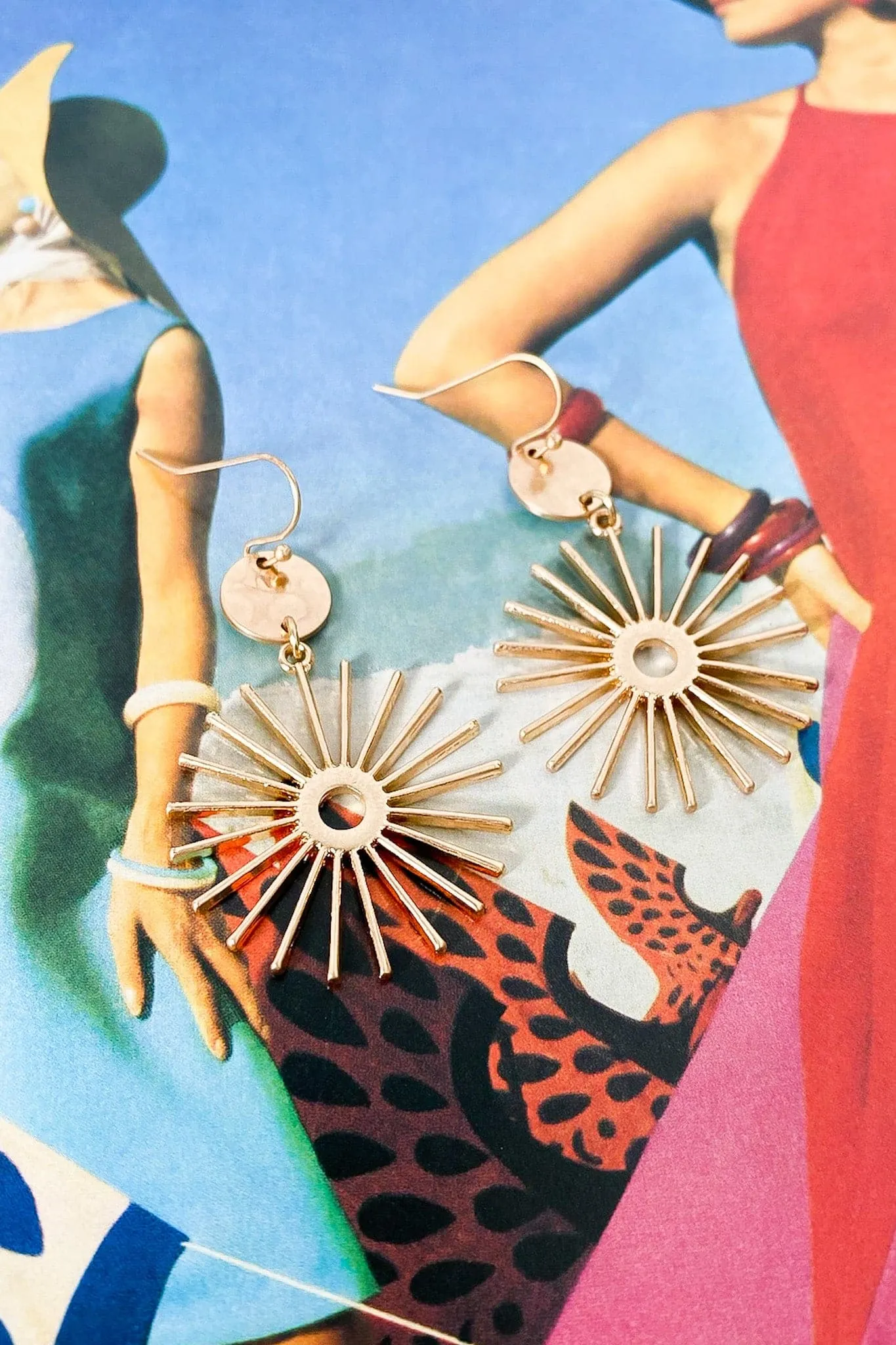 Gleam Theme Starburst Drop Earrings - FINAL SALE