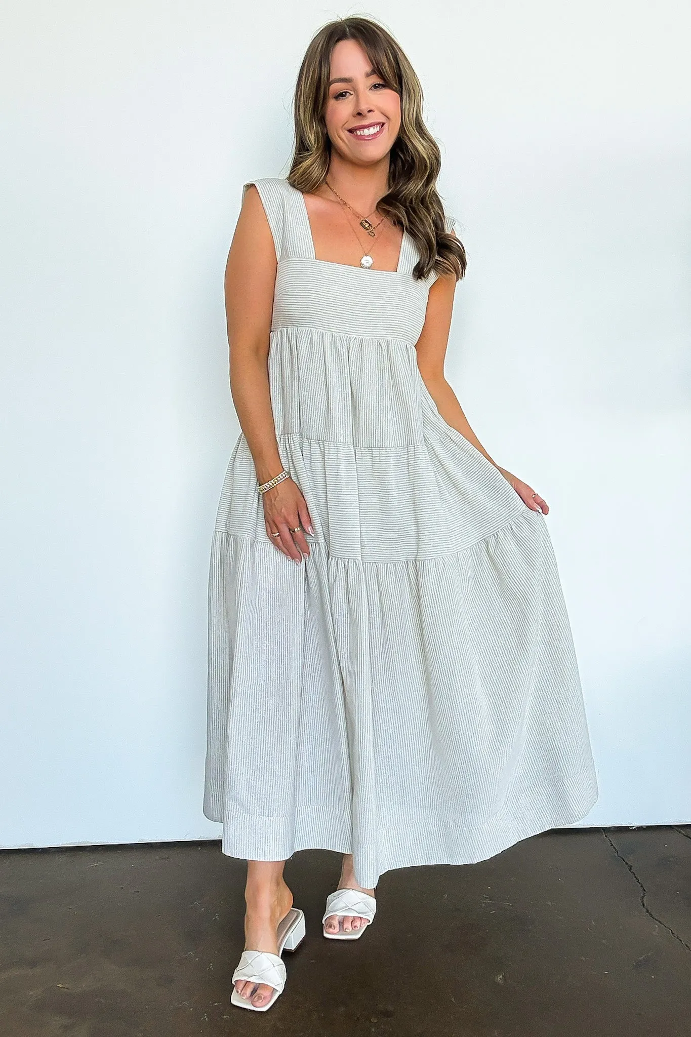 Going Places Striped Tiered Dress - BACK IN STOCK