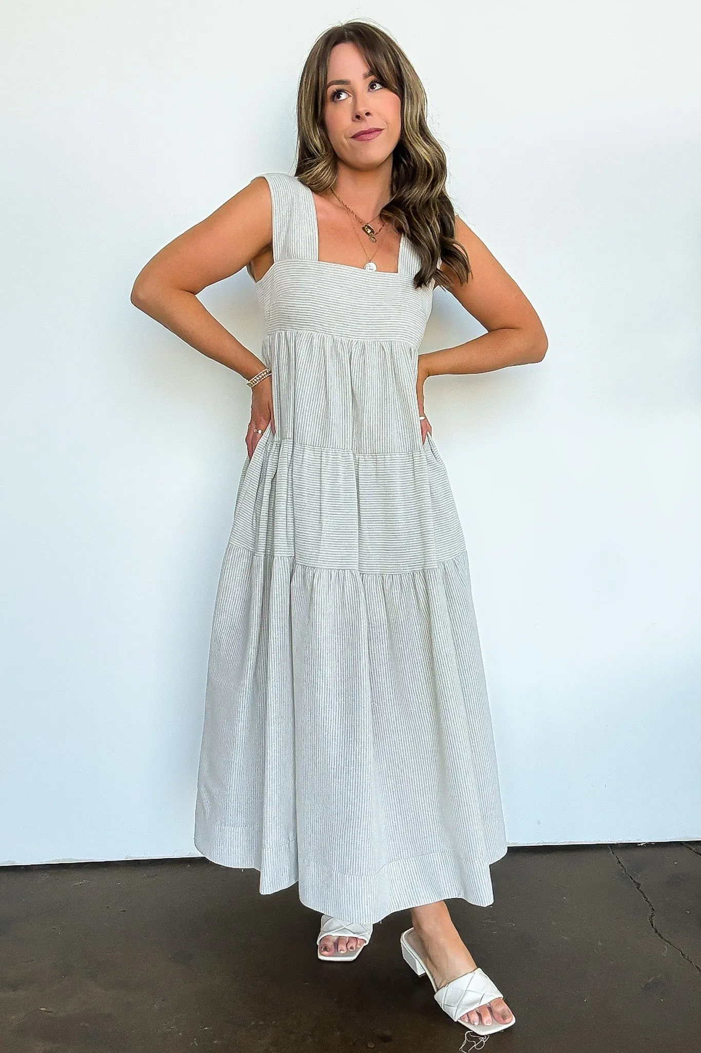 Going Places Striped Tiered Dress - BACK IN STOCK