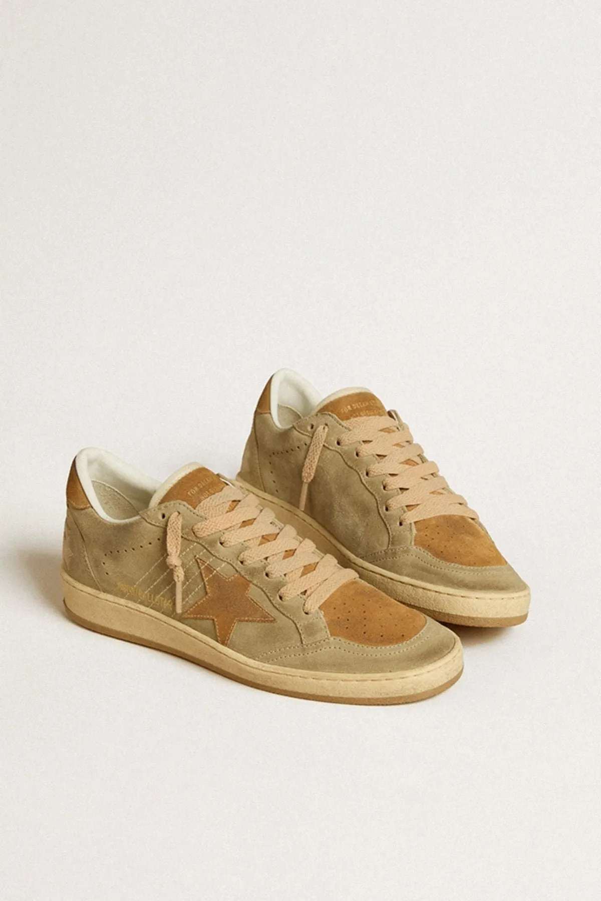 Golden Goose Ball Star Sneaker - Ice/ Tobacco GOLDEN GOOSE