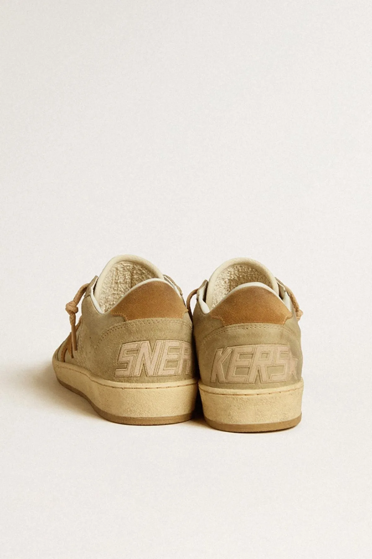 Golden Goose Ball Star Sneaker - Ice/ Tobacco GOLDEN GOOSE