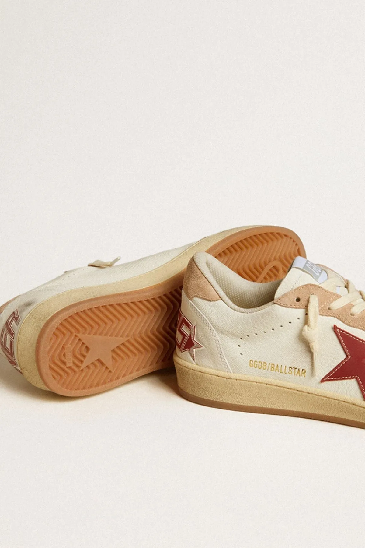 Golden Goose Ball Star Sneaker - White/ Red/ Pink GOLDEN GOOSE