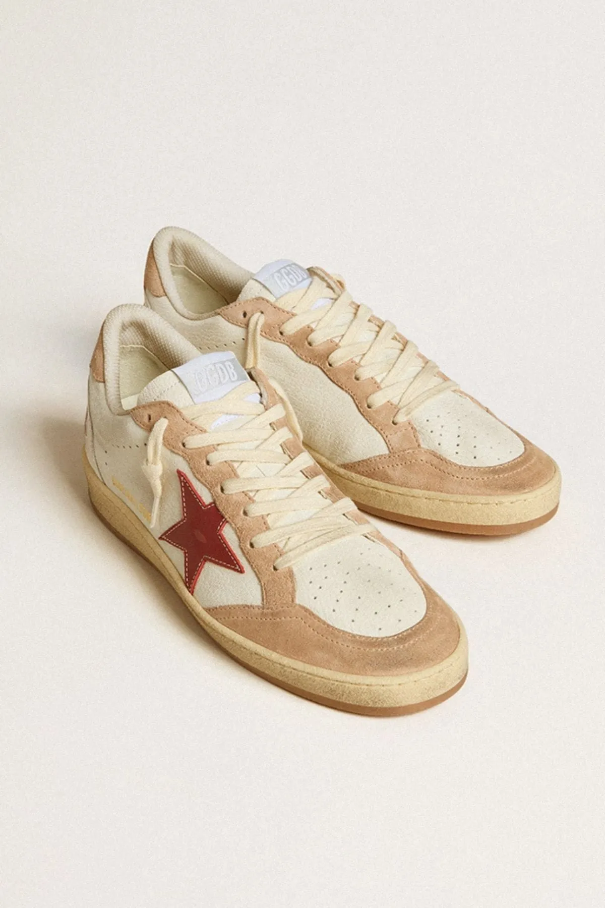 Golden Goose Ball Star Sneaker - White/ Red/ Pink GOLDEN GOOSE