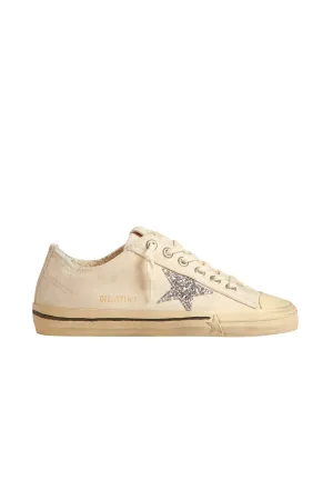 Golden Goose V Star 2 Sneaker - Beige/ Silver GOLDEN GOOSE