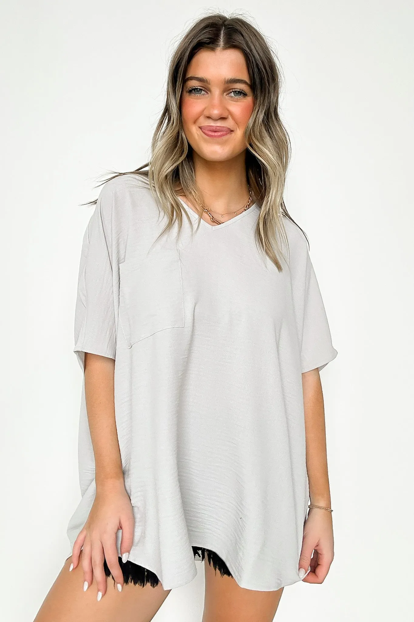 Have it Here V-Neck Pocket Top | BACK IN STOCK   NEW COLORS