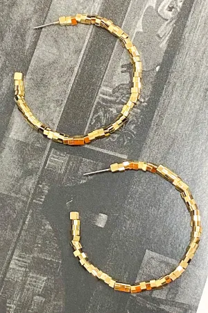 Have Mercy Beaded Hoop Earrings