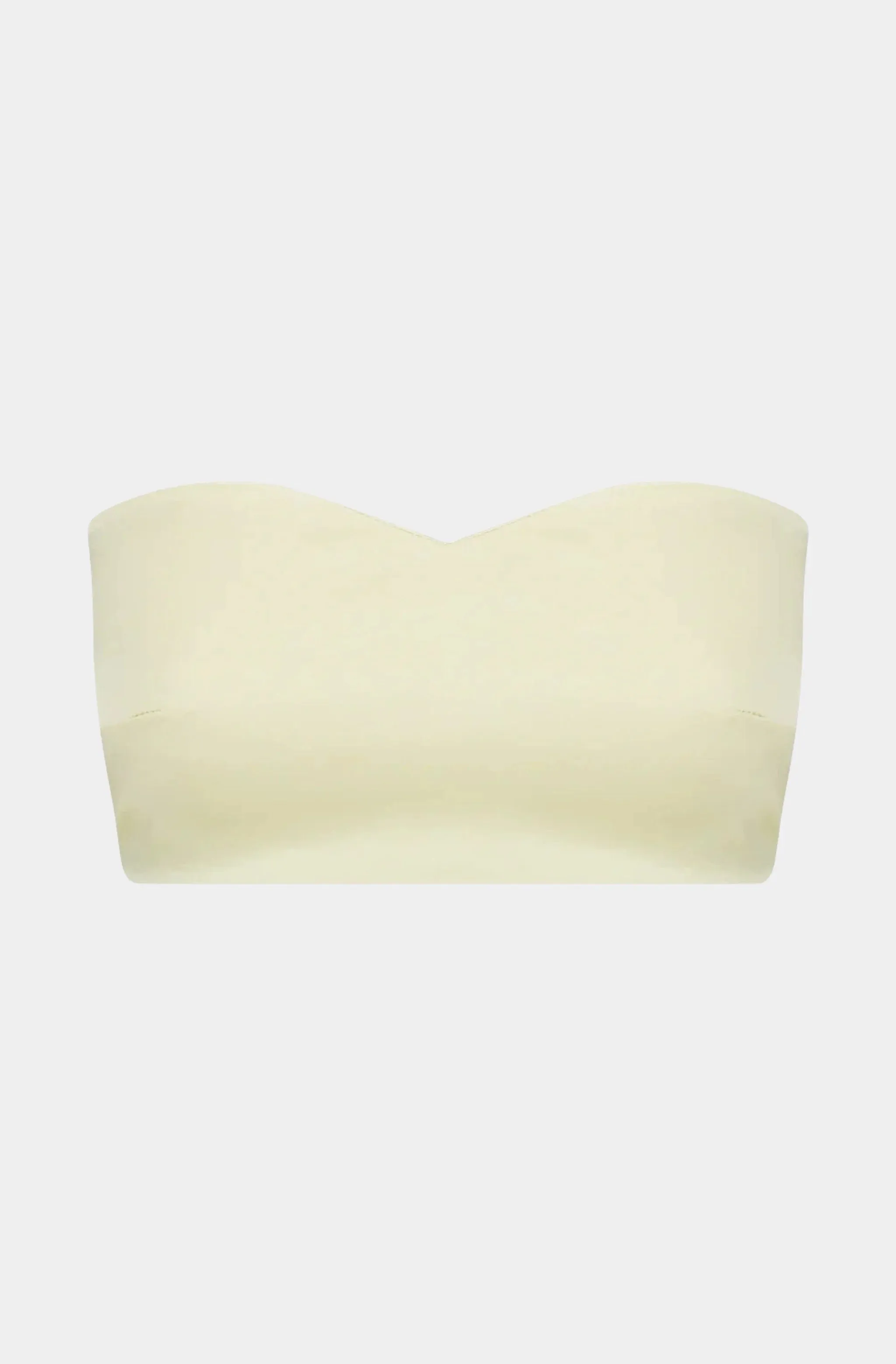 High Collar Sheer Tee With Sweetheart Satin Bandeau