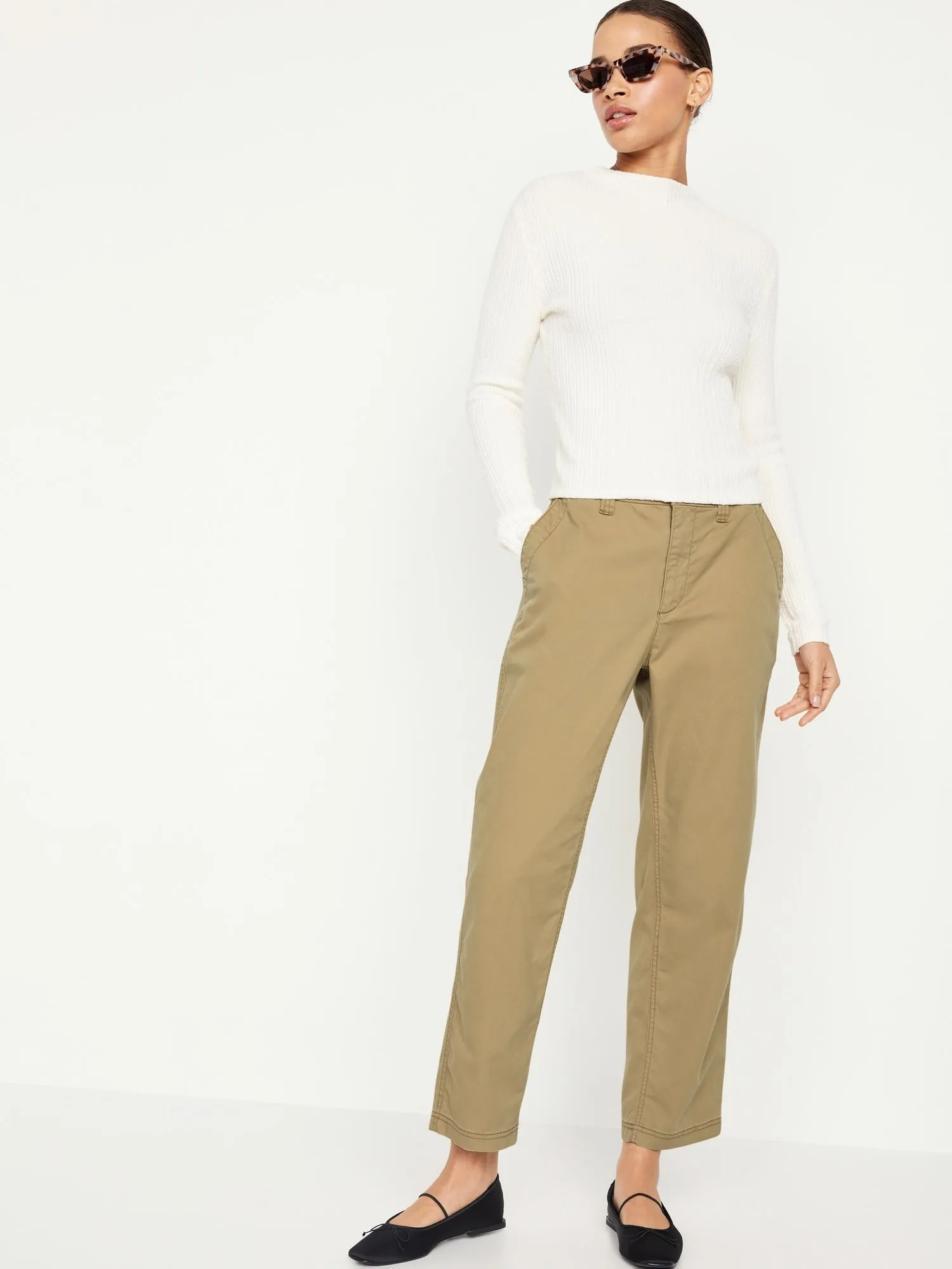 High-Waisted OGC Chino Pants for Women
