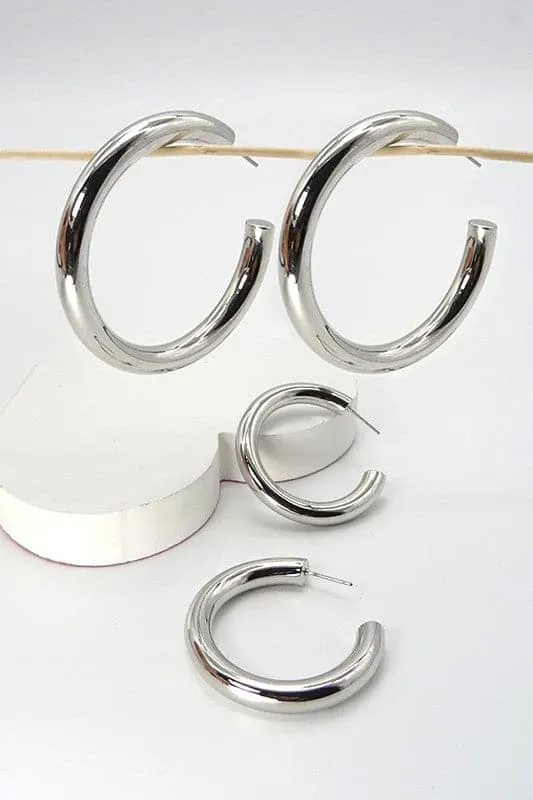 Iconic Entrance Chunky Hoop Earrings - BACK IN STOCK