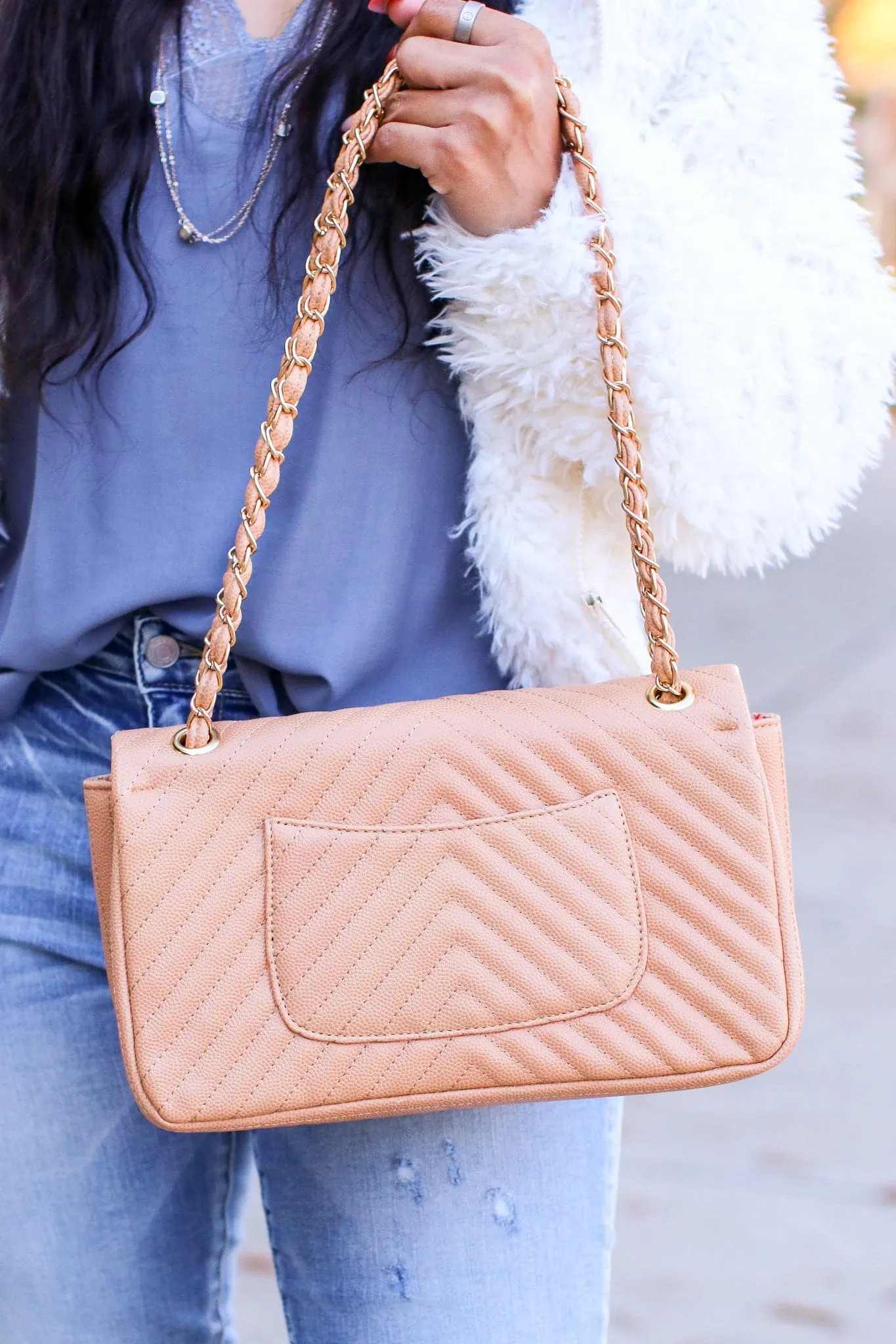 In Line with Style Quilted Flap Crossbody Bag - FINAL SALE