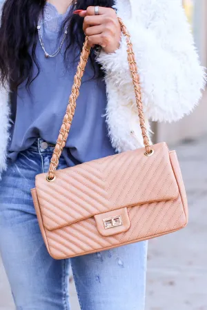 In Line with Style Quilted Flap Crossbody Bag - FINAL SALE