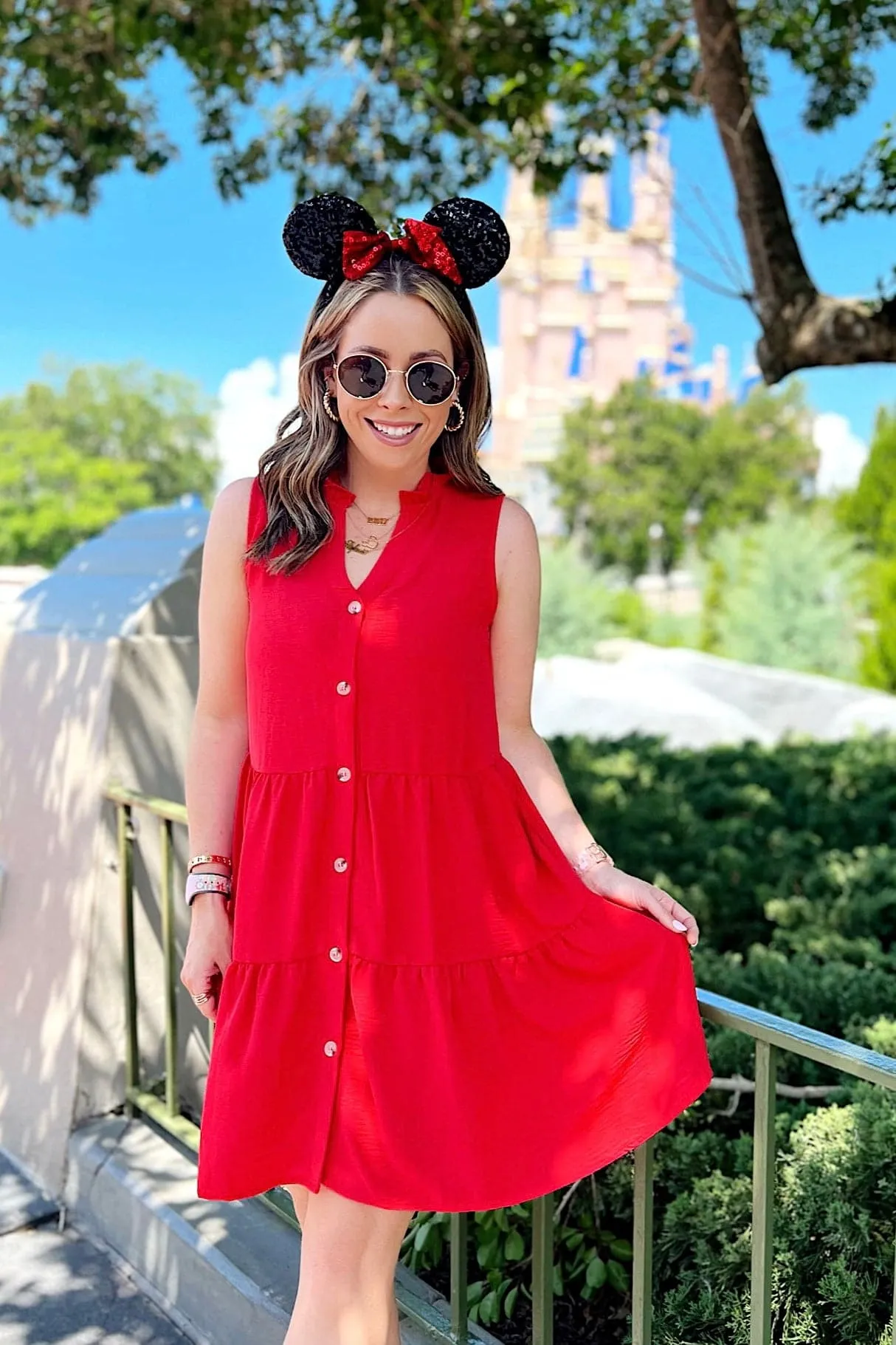 Kapri Button Down Tiered Dress | Curve - FINAL SALE
