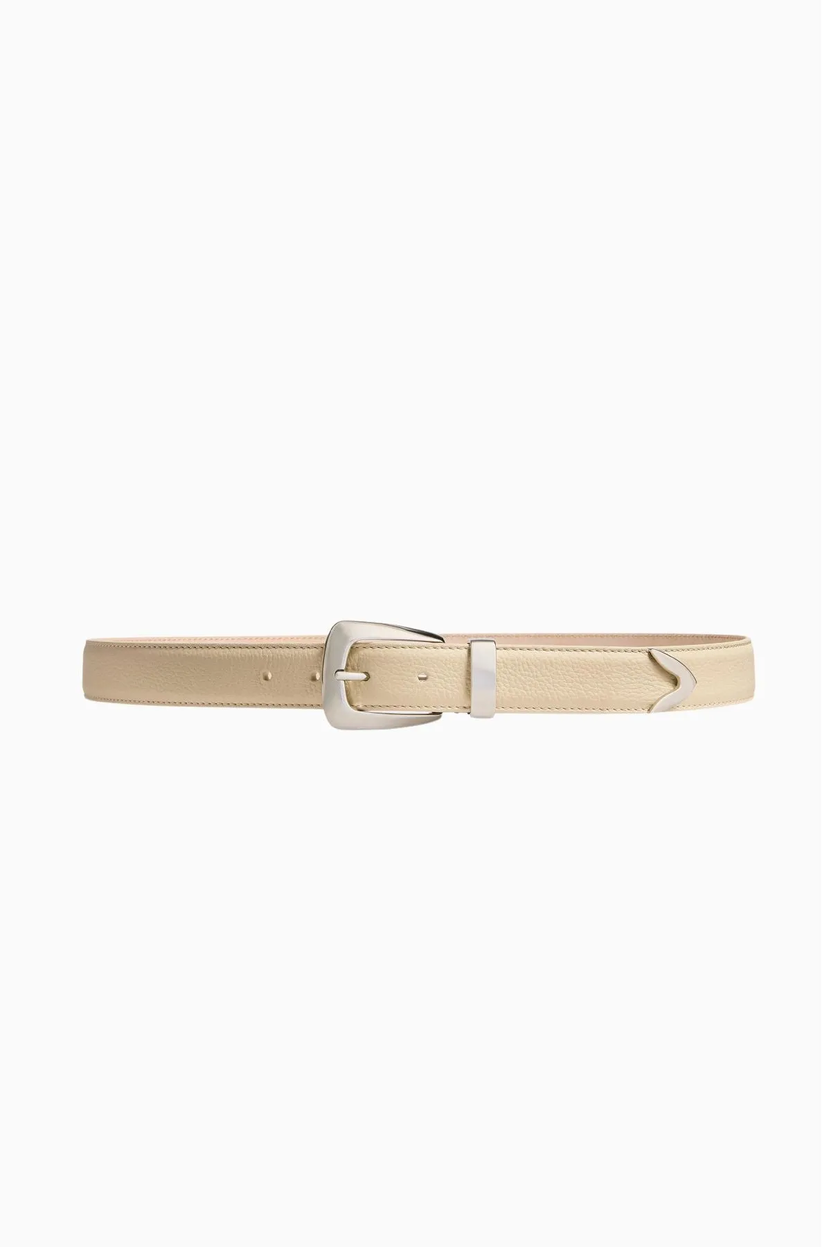 KHAITE Benny Belt - Dark Ivory/ Silver KHAITE
