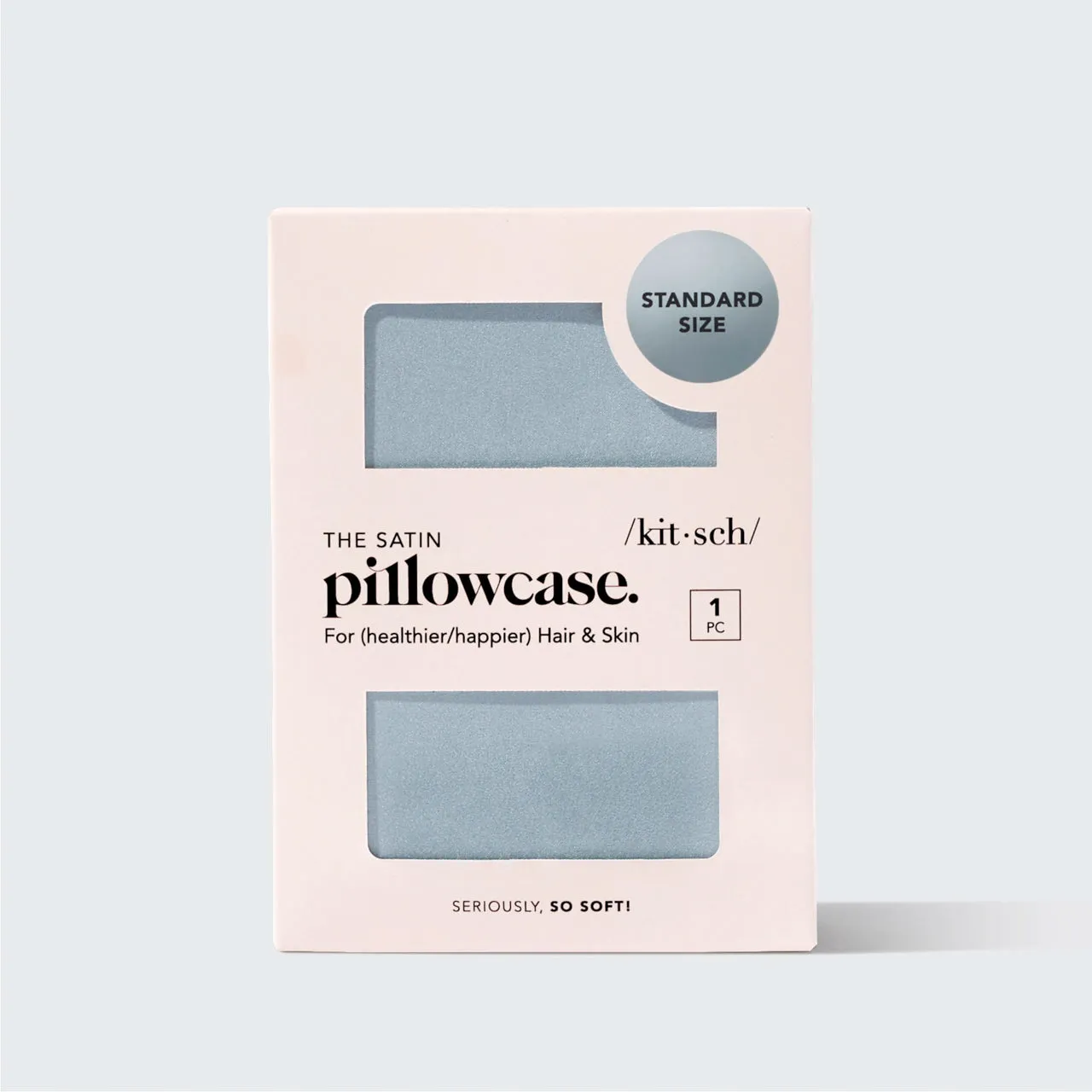 Kitsch Satin Pillowcase Standard - Haze Blue