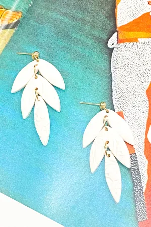 Leaf a Message Drop Earrings