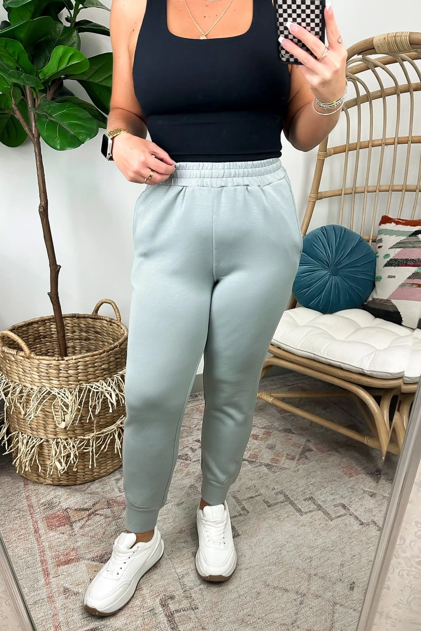 Liamara Elevated Contrast Seam Joggers - FINAL SALE