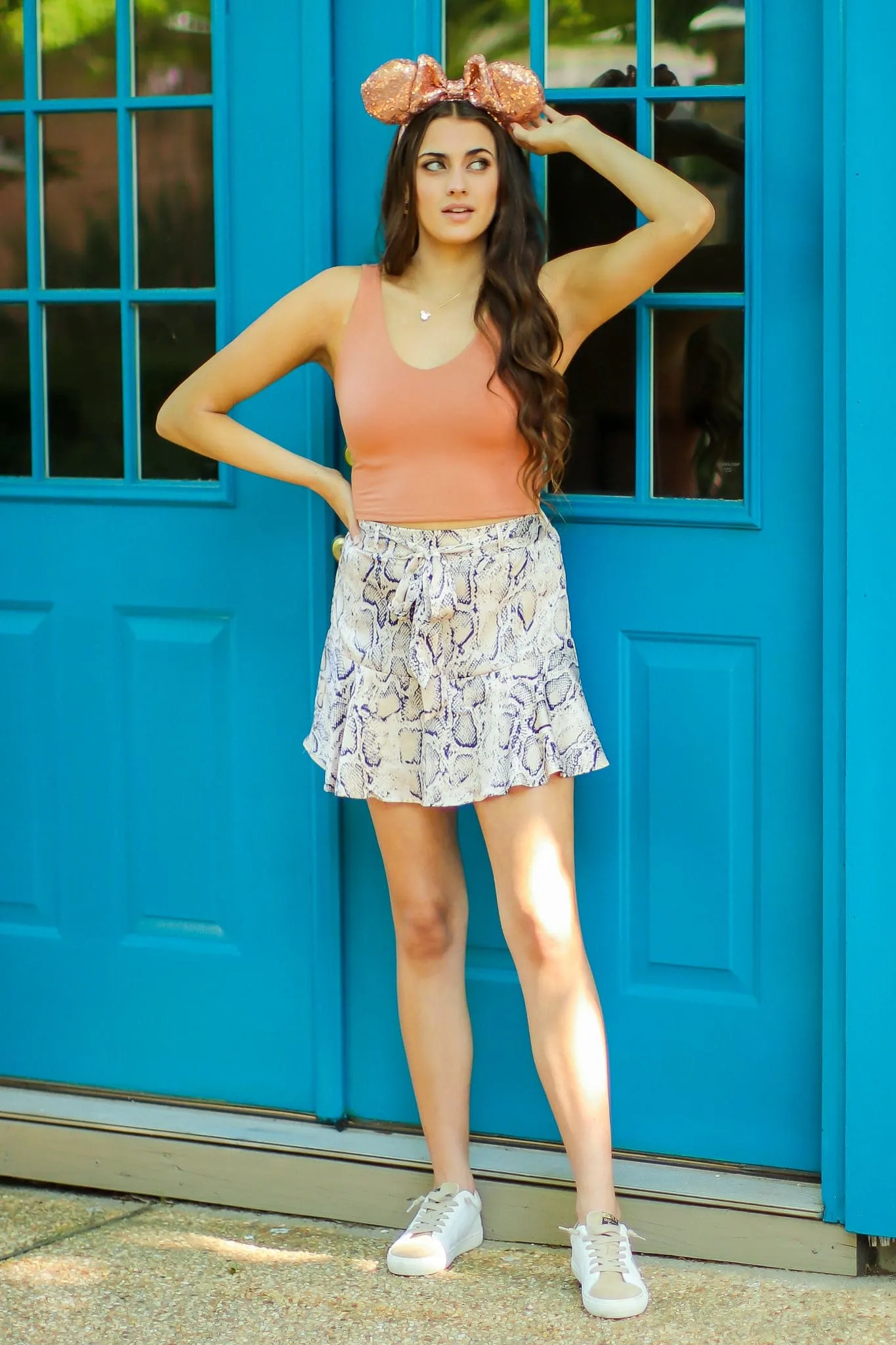 Liora Seamless V-Neck Cropped Tank Top - FINAL SALE