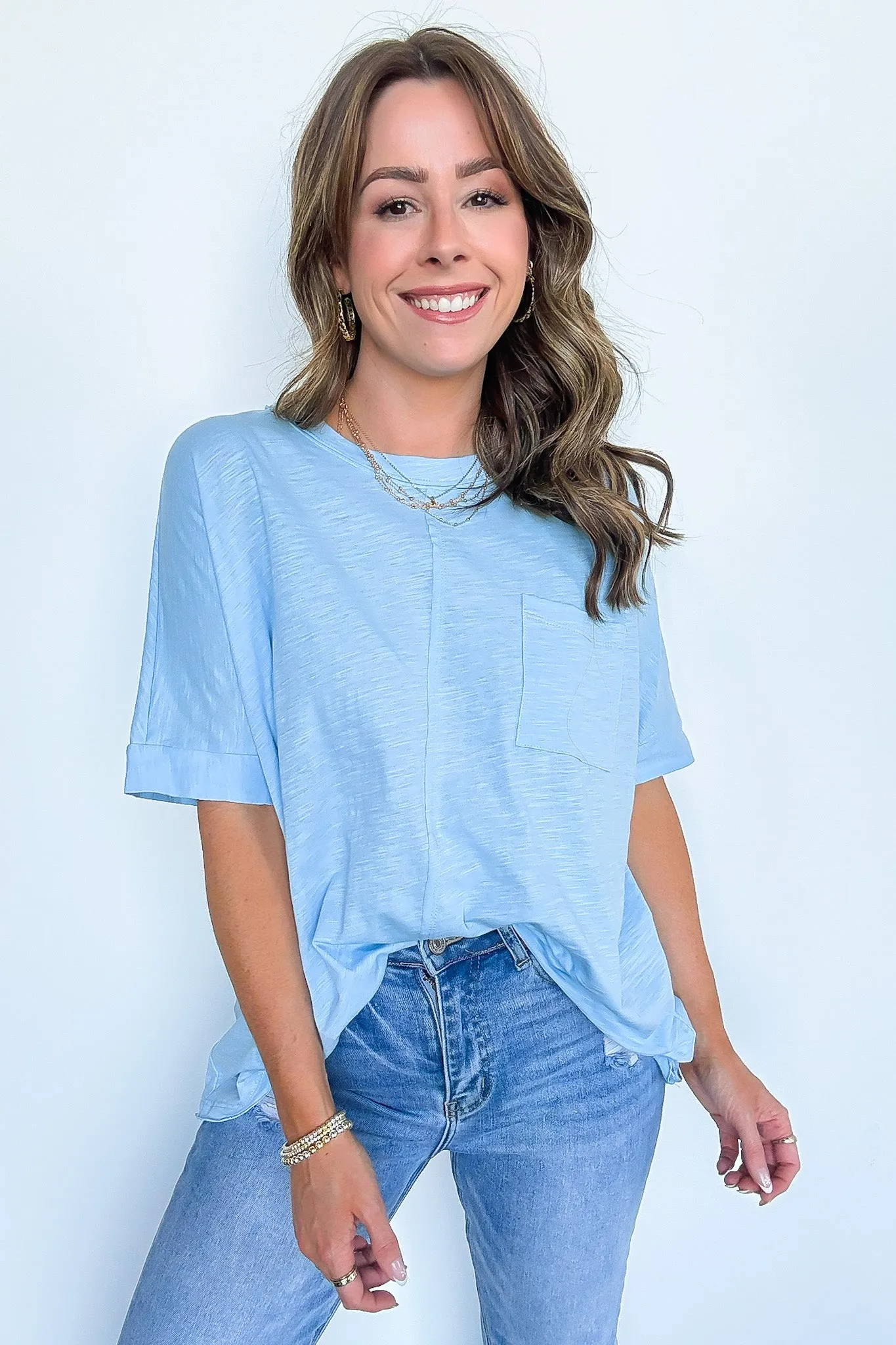 Live in Comfort Relaxed Pocket Tee - BACK IN STOCK