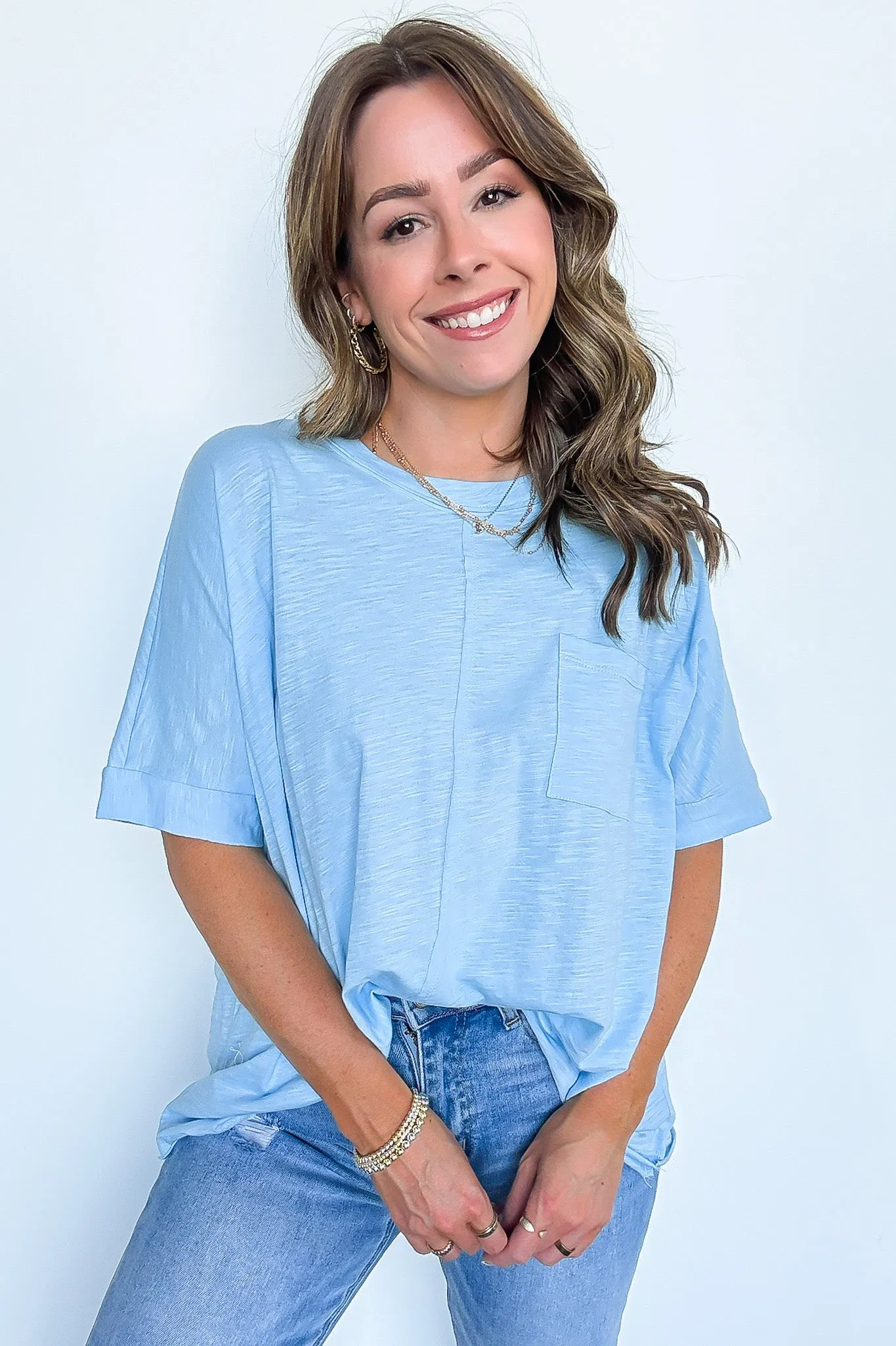 Live in Comfort Relaxed Pocket Tee - BACK IN STOCK