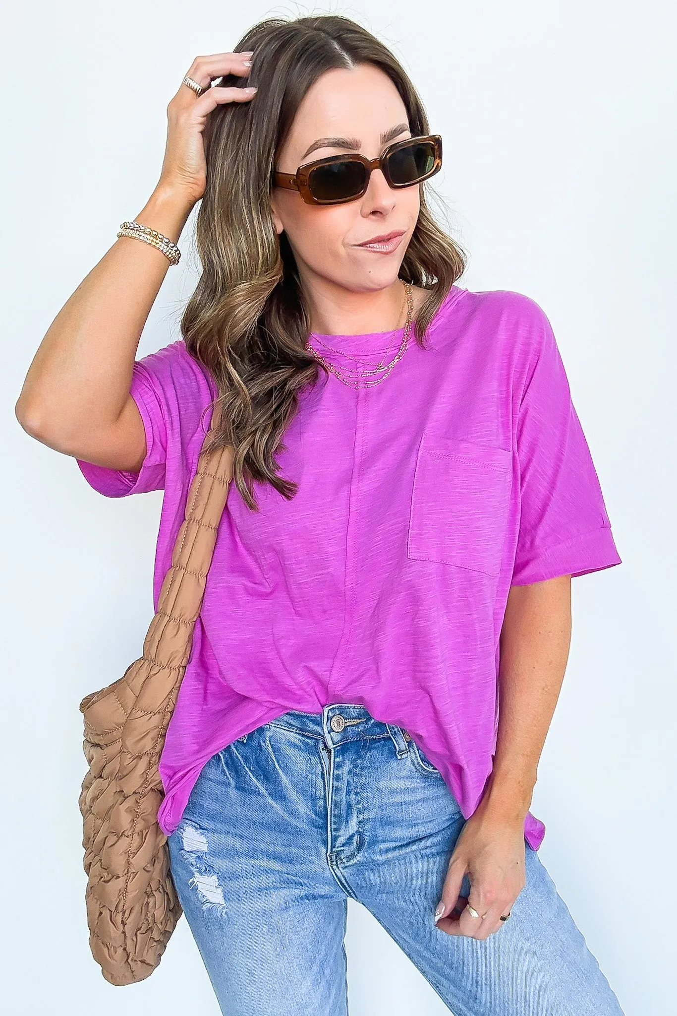 Live in Comfort Relaxed Pocket Tee - BACK IN STOCK