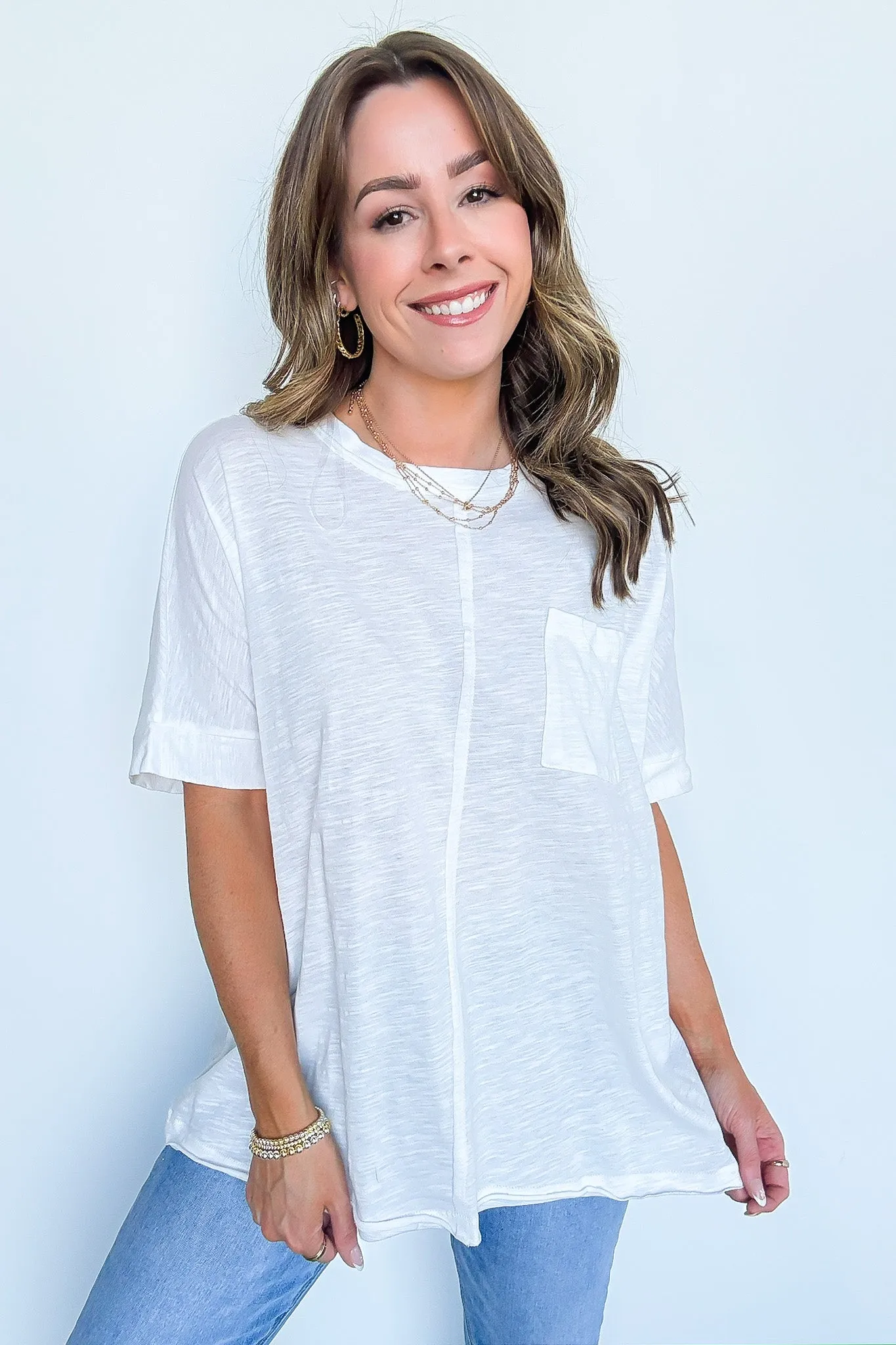 Live in Comfort Relaxed Pocket Tee - BACK IN STOCK