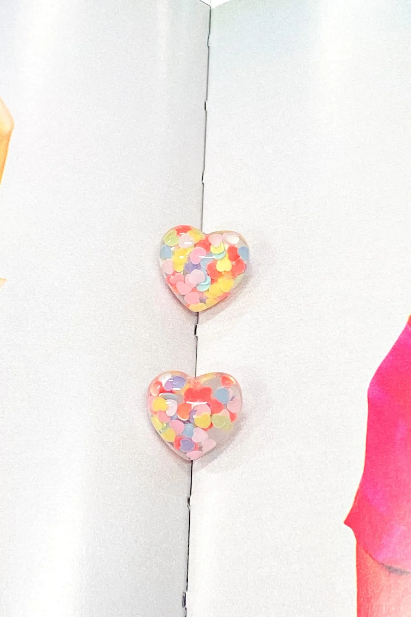 Love for All Confetti Heart Stud Earrings