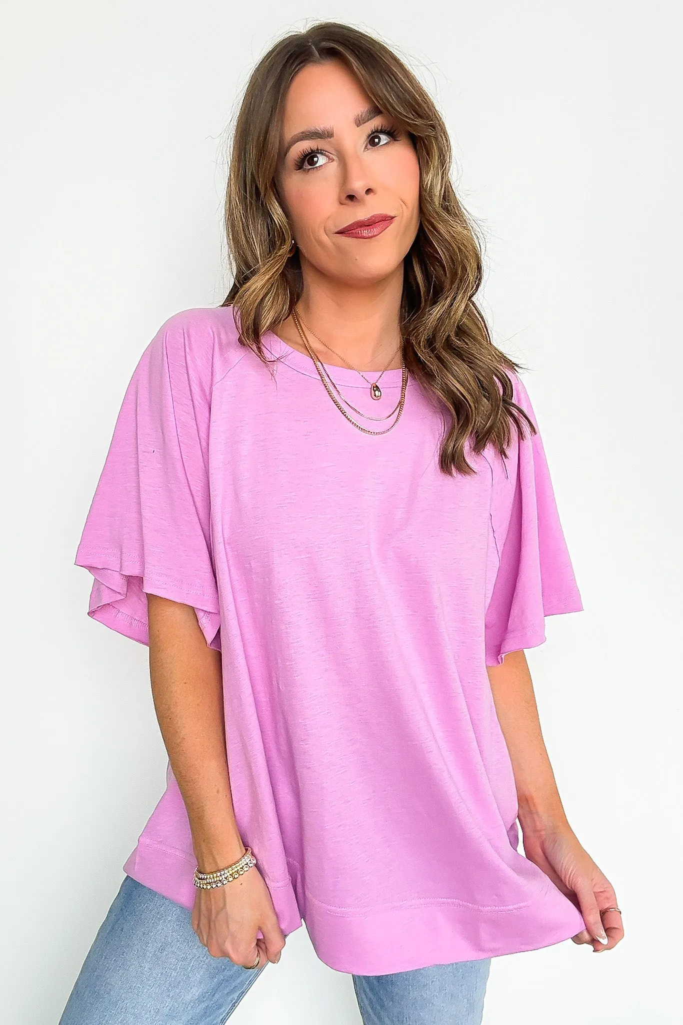 Lucy Oversized Short Sleeve Top