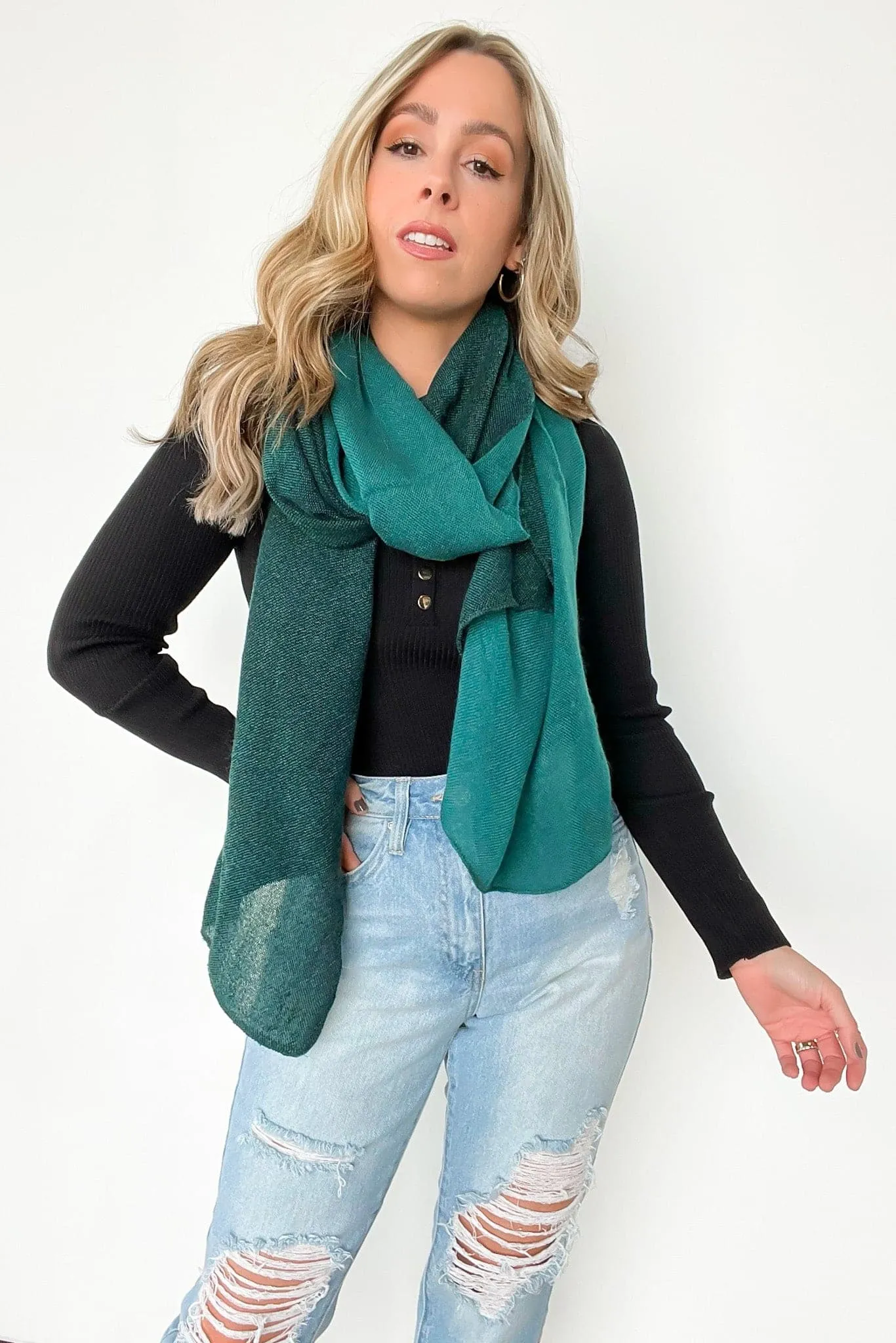 Luiza Color Block Duo Lightweight Scarf - FINAL SALE