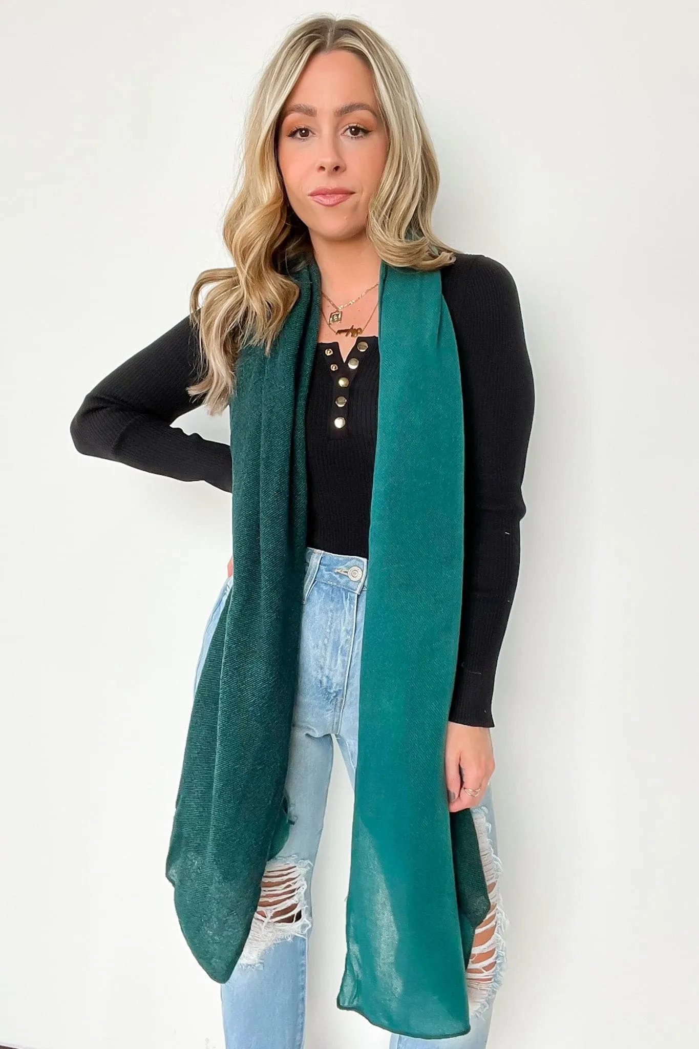 Luiza Color Block Duo Lightweight Scarf - FINAL SALE