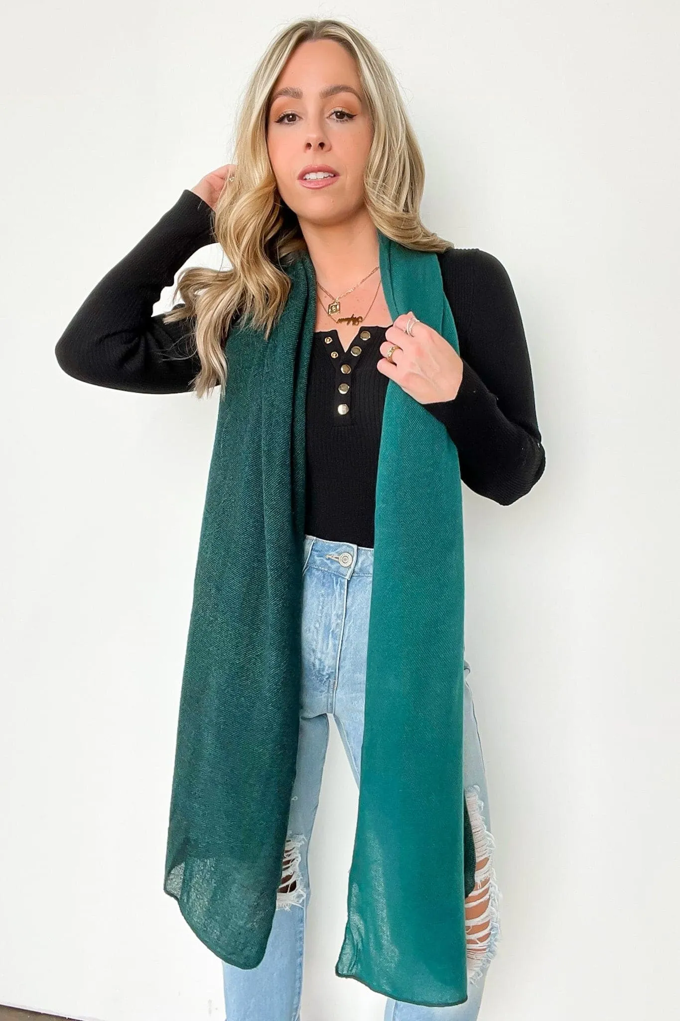 Luiza Color Block Duo Lightweight Scarf - FINAL SALE